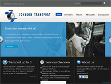 Tablet Screenshot of johnsontransportinc.com